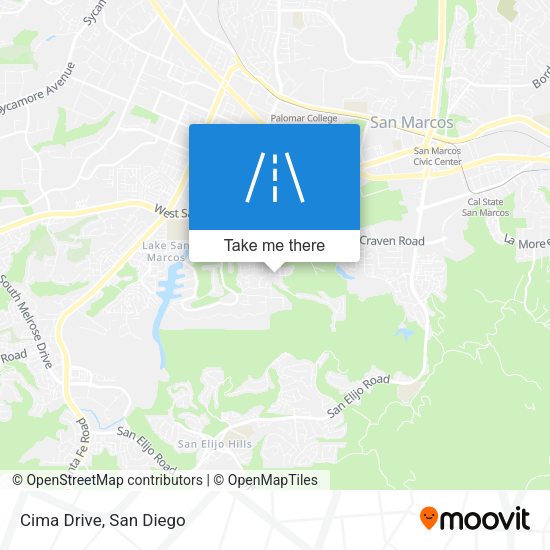 Mapa de Cima Drive