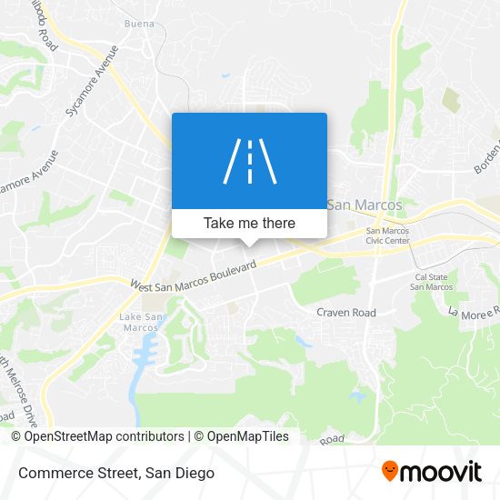 Mapa de Commerce Street