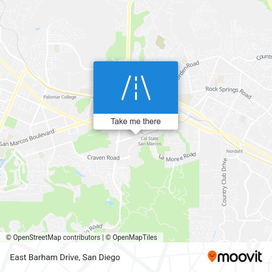 Mapa de East Barham Drive