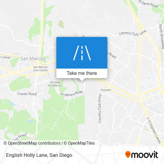 Mapa de English Holly Lane