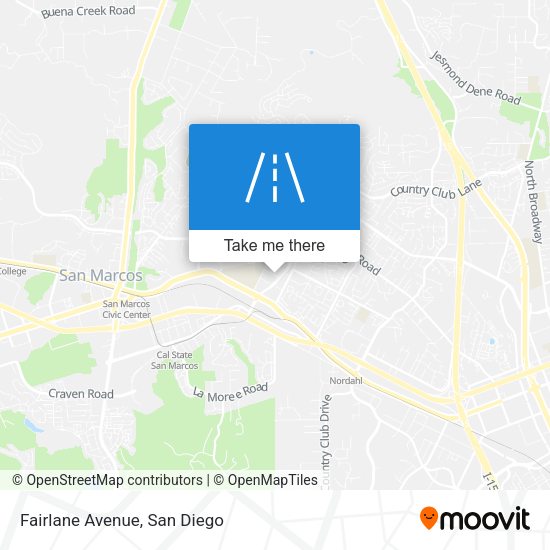 Mapa de Fairlane Avenue