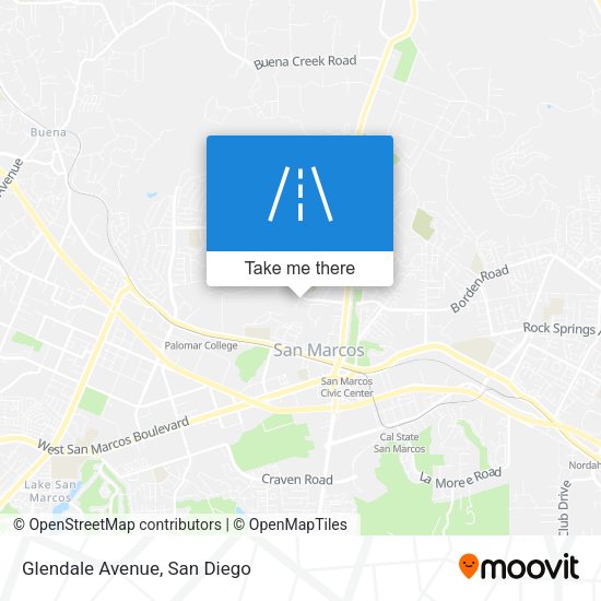 Mapa de Glendale Avenue
