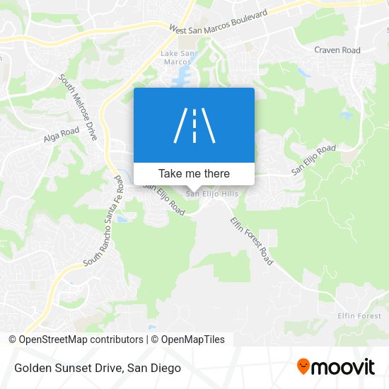 Mapa de Golden Sunset Drive
