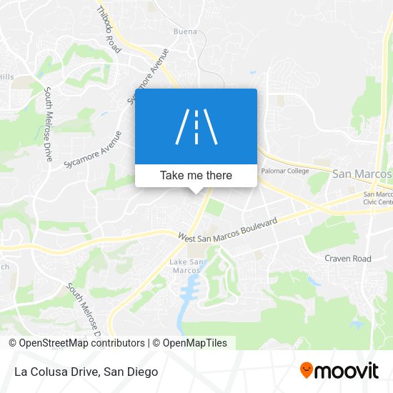 Mapa de La Colusa Drive