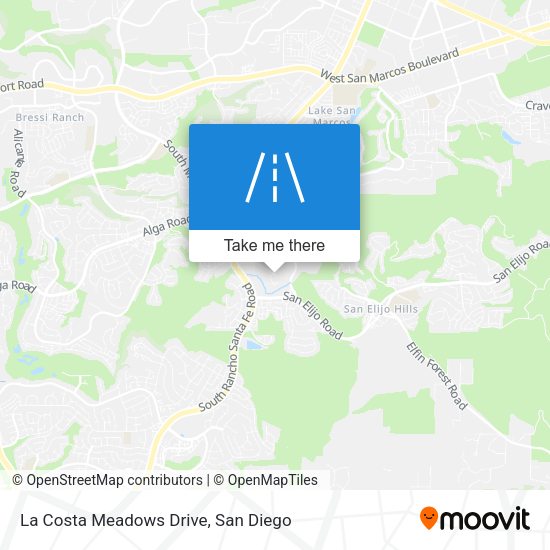 Mapa de La Costa Meadows Drive