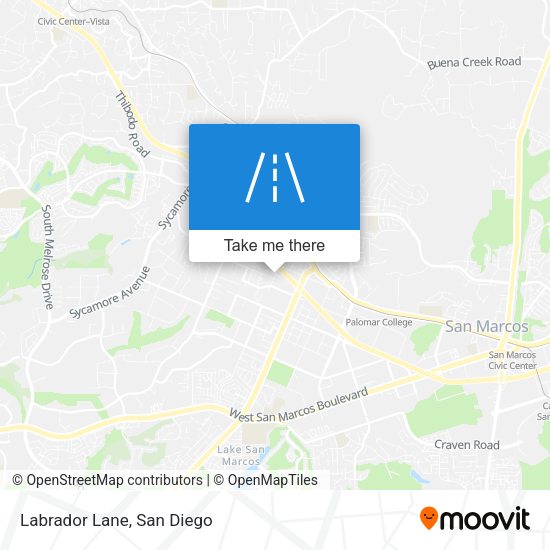 Mapa de Labrador Lane