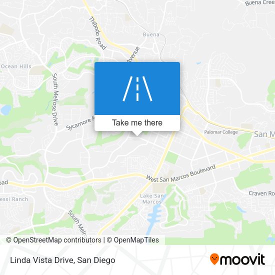 Mapa de Linda Vista Drive