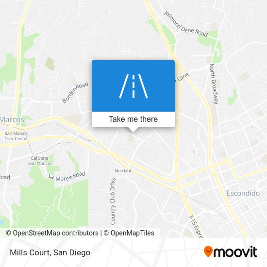 Mapa de Mills Court