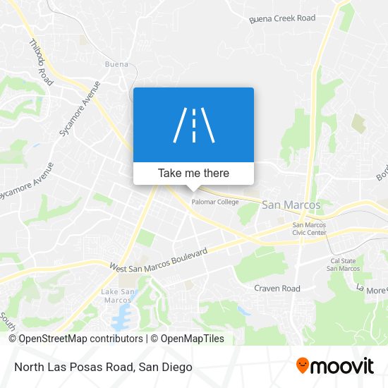 North Las Posas Road map