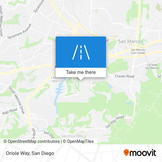 Mapa de Oriole Way