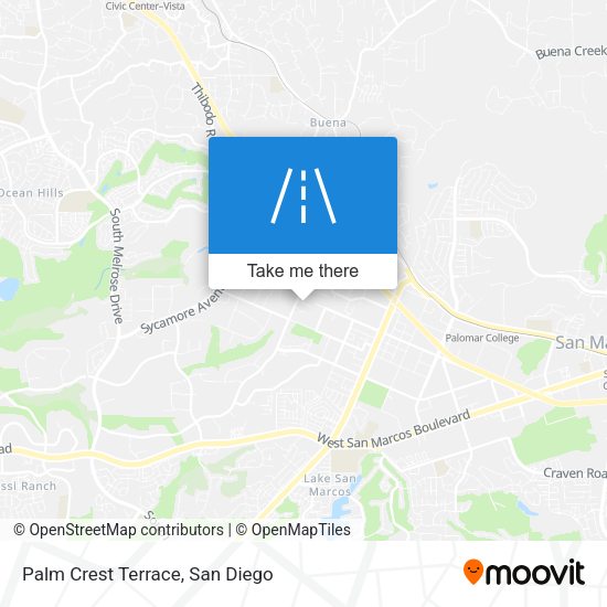 Mapa de Palm Crest Terrace