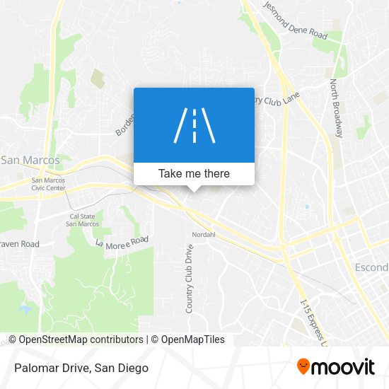 Mapa de Palomar Drive