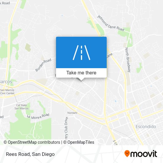Mapa de Rees Road