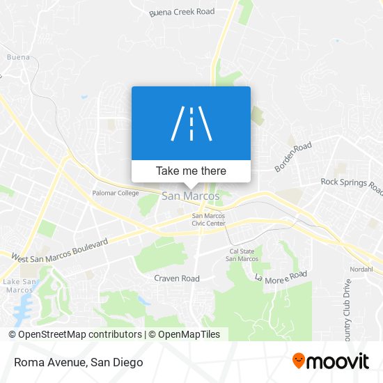 Mapa de Roma Avenue