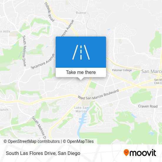 Mapa de South Las Flores Drive