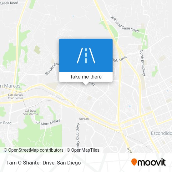 Tam O Shanter Drive map