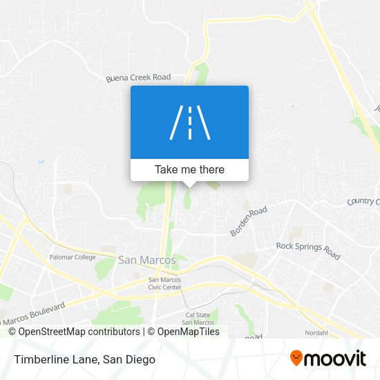 Timberline Lane map