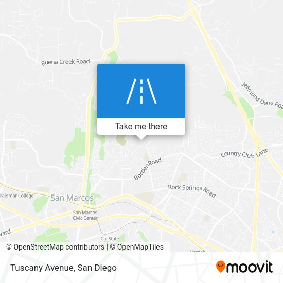 Mapa de Tuscany Avenue
