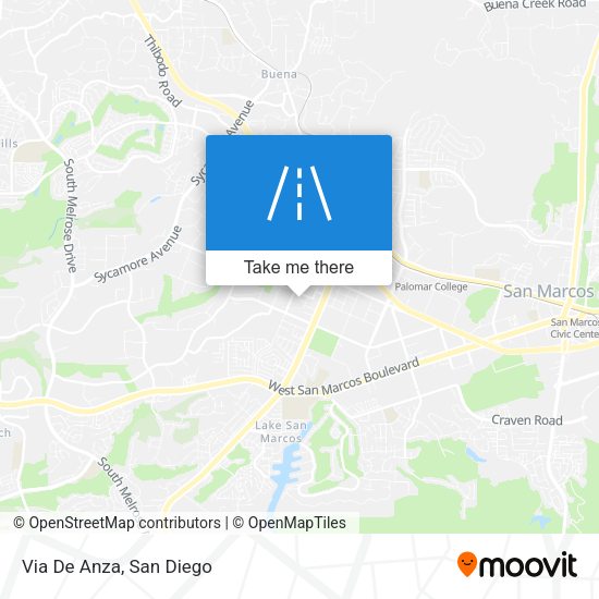 Mapa de Via De Anza
