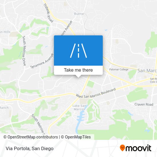 Mapa de Via Portola