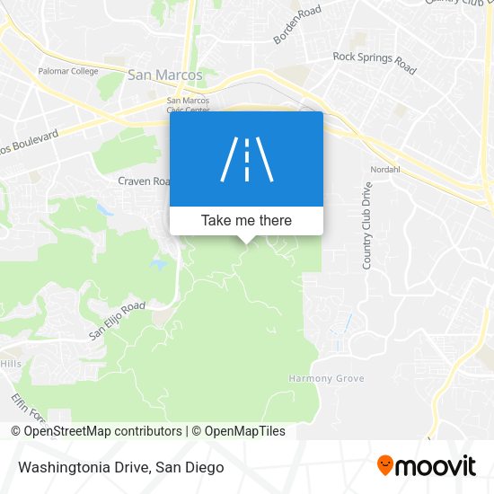 Washingtonia Drive map