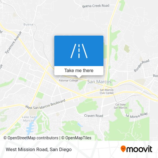 West Mission Road map