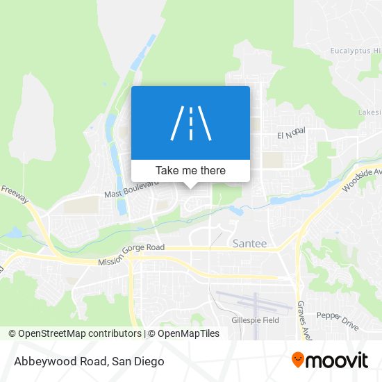 Abbeywood Road map