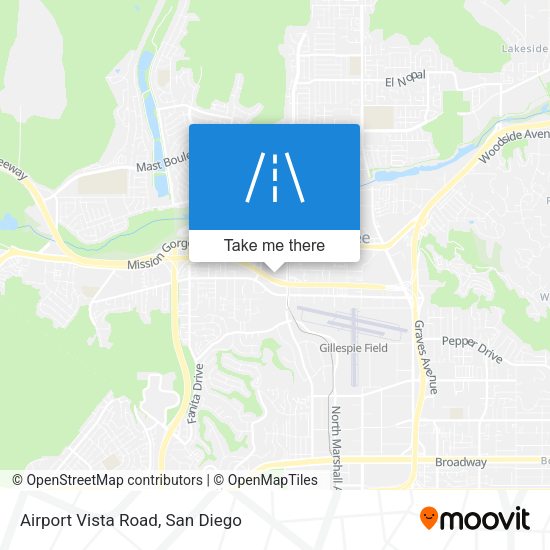 Airport Vista Road map