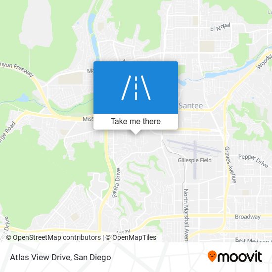 Atlas View Drive map