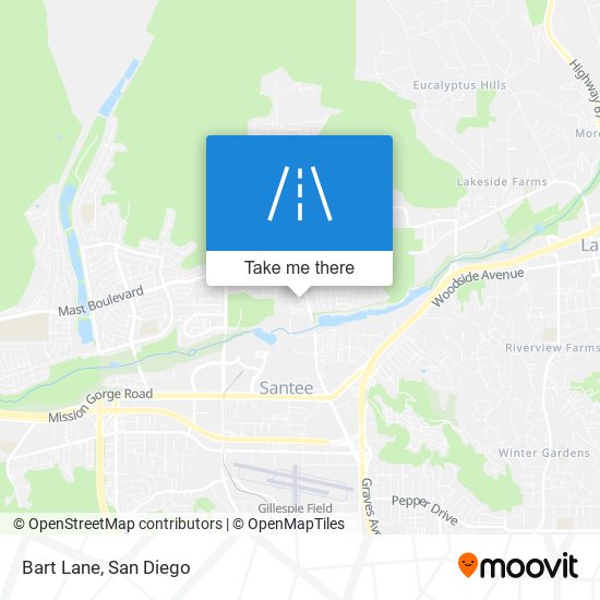 Bart Lane map