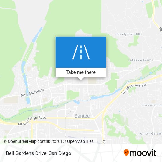 Bell Gardens Drive map