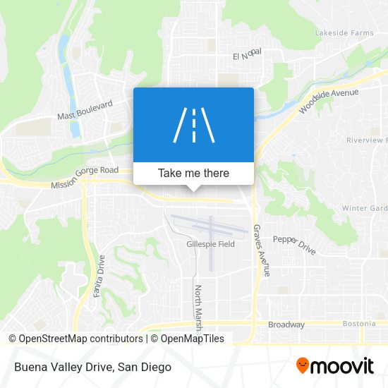 Buena Valley Drive map