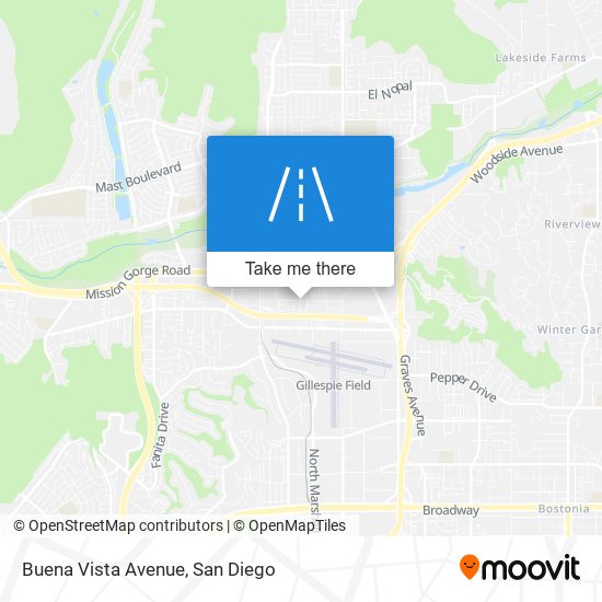 Buena Vista Avenue map