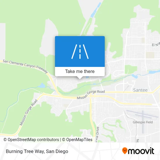 Burning Tree Way map