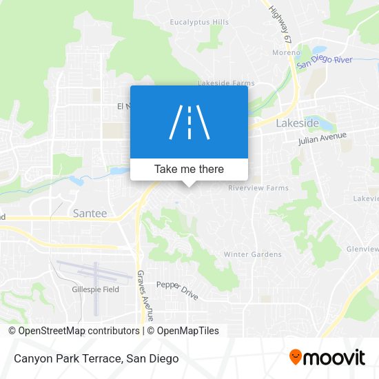Mapa de Canyon Park Terrace