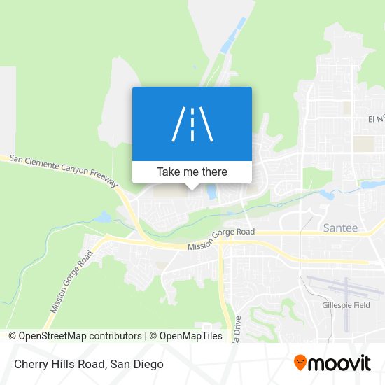 Mapa de Cherry Hills Road