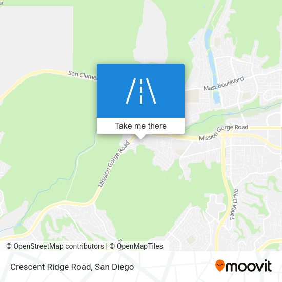 Crescent Ridge Road map