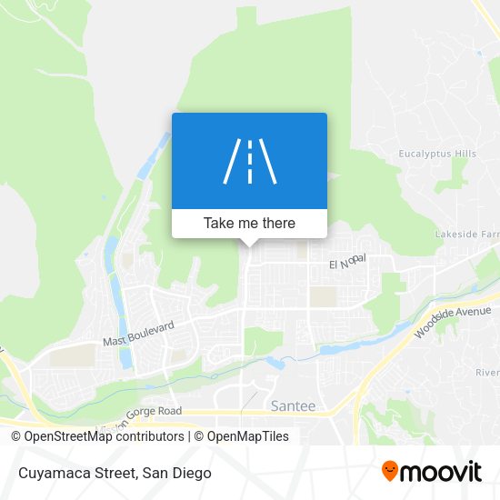 Mapa de Cuyamaca Street