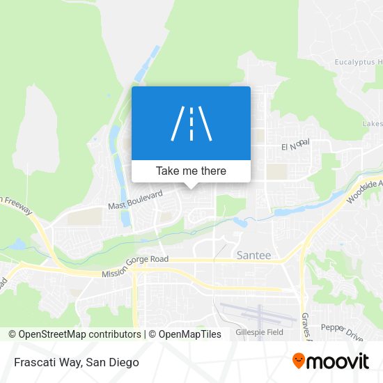 Frascati Way map