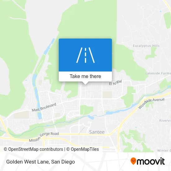 Mapa de Golden West Lane