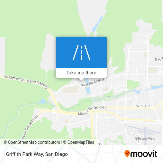 Mapa de Griffith Park Way