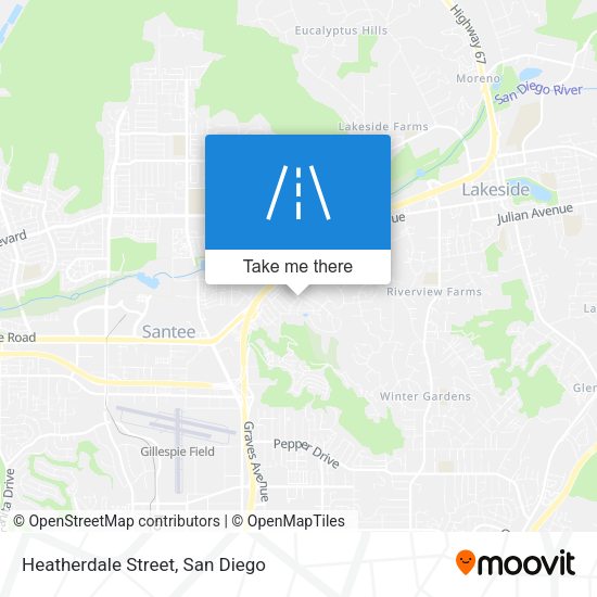 Heatherdale Street map