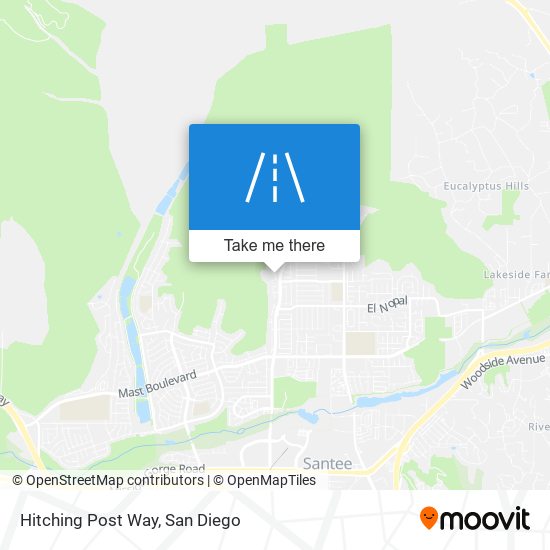 Hitching Post Way map