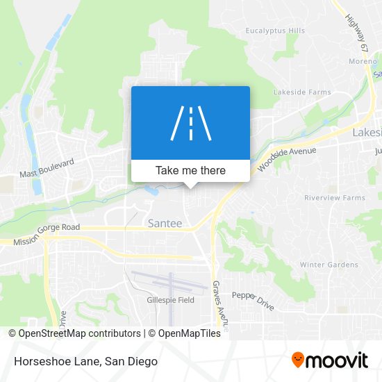 Mapa de Horseshoe Lane