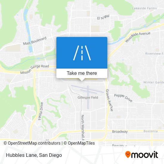 Mapa de Hubbles Lane