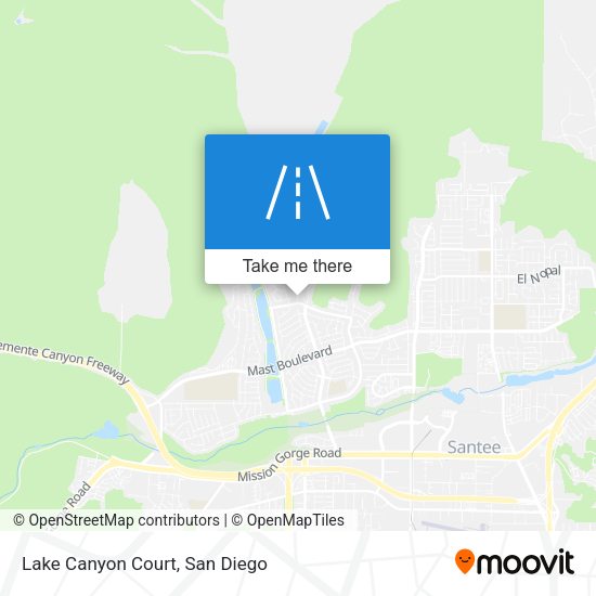 Lake Canyon Court map