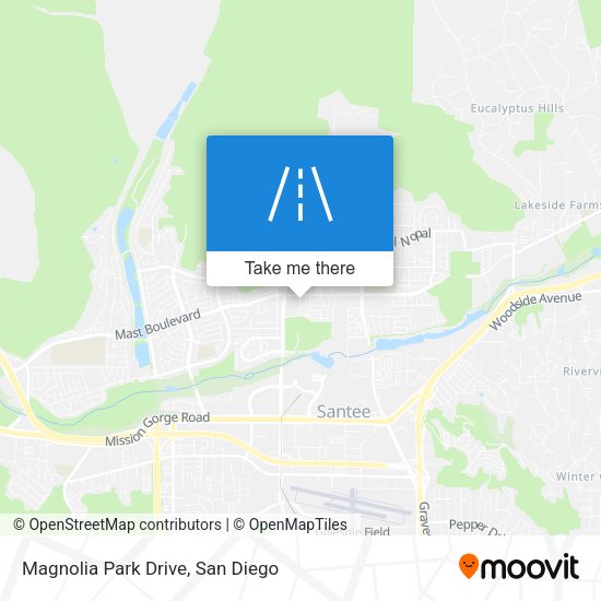 Magnolia Park Drive map