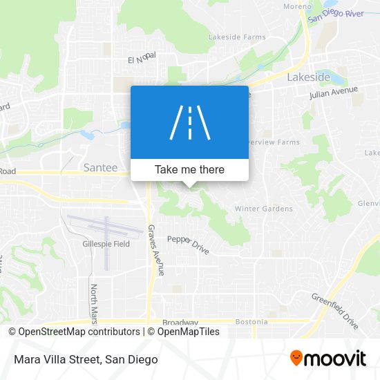 Mapa de Mara Villa Street