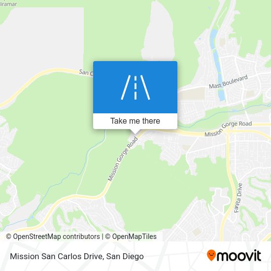 Mission San Carlos Drive map