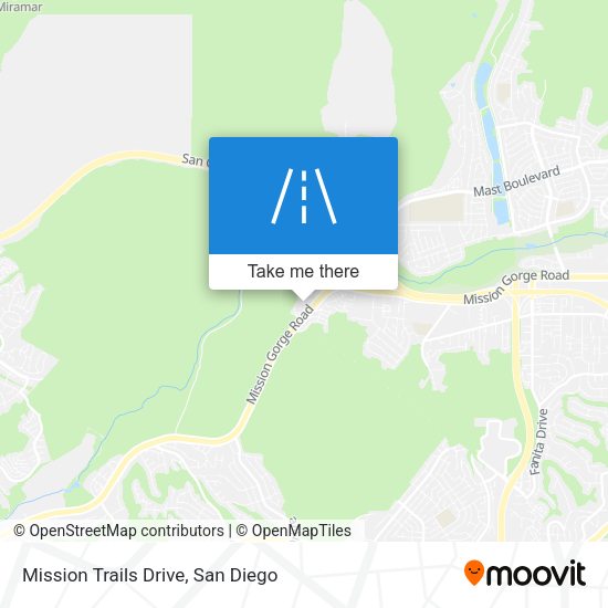 Mission Trails Drive map